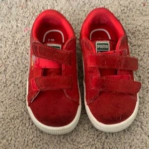 Puma red sneakers
